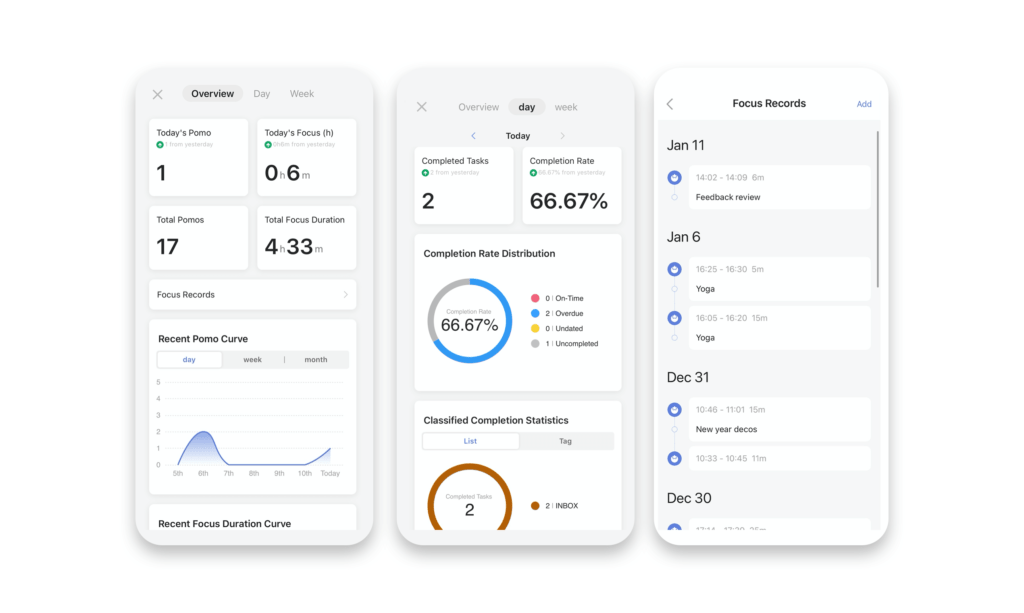 TickTick vs Things 3: Pomodoro timer feature in TicTick