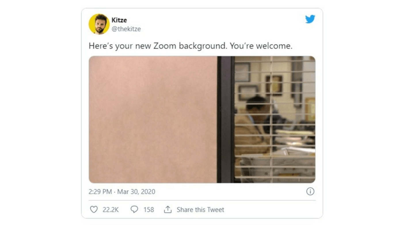 Zoom meme: New meeting background