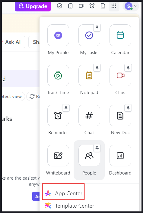 How to Add a Calendar to Discord?: ‘App Center’ on Quick Action menu