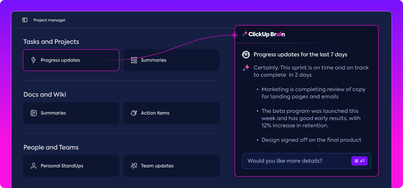 ClickUp Brain