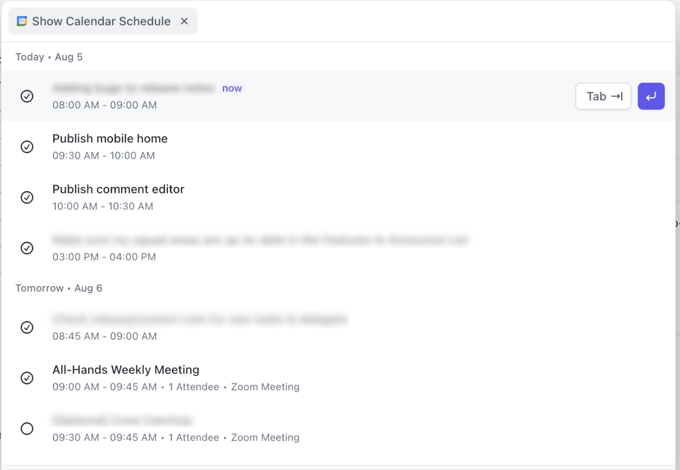 ClickUp's Google Calendar Integration: Schedule the next meeting