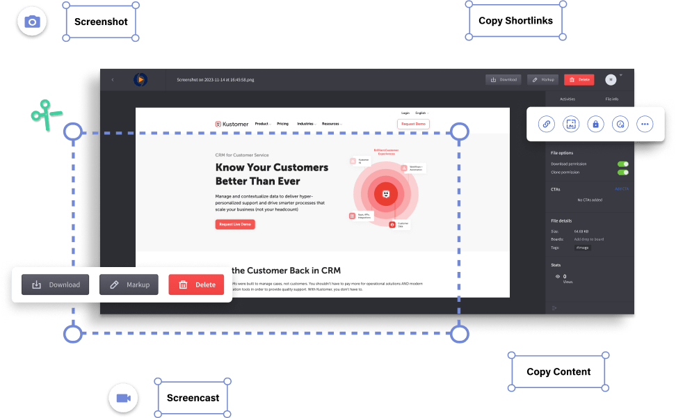 Droplr Dashboard: Design Feedback Tools 