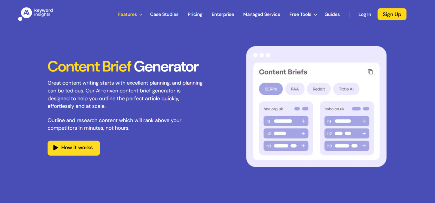 Keyword Insights for keyword clustering