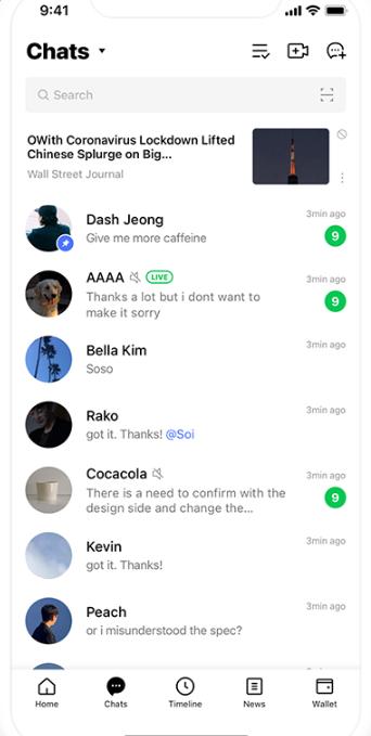 Line : secure messaging apps