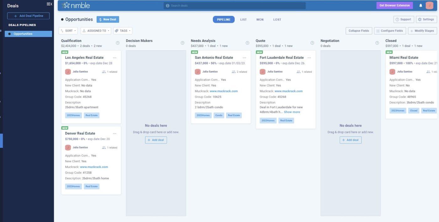 Nimble : Folk CRM alternative