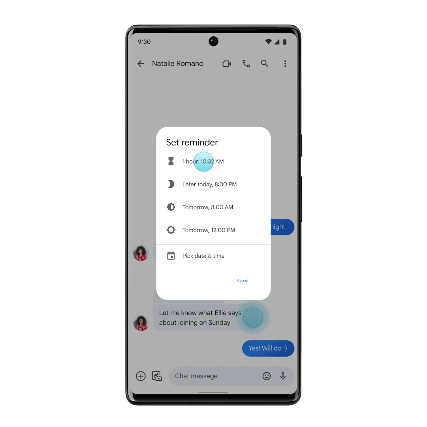 Planen Sie Textnachrichten in Google Messages