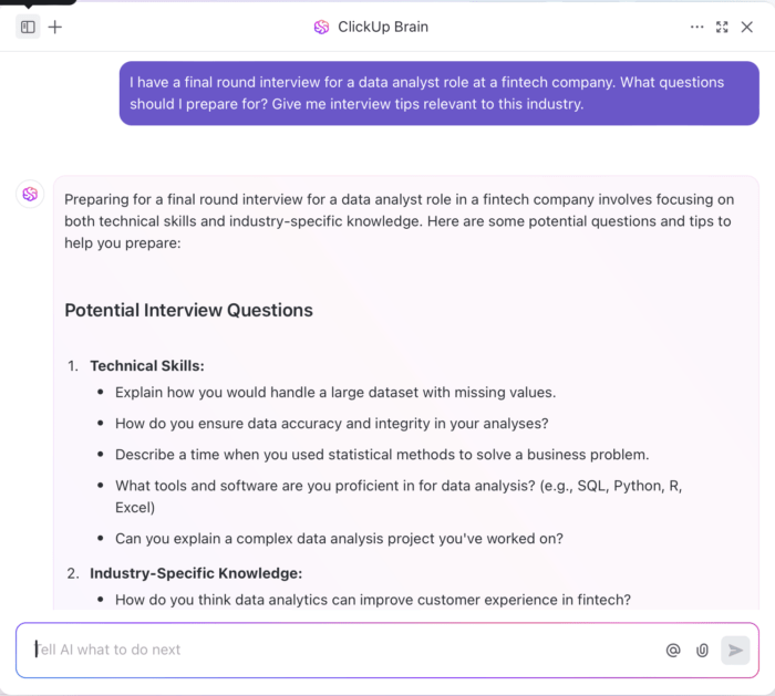 25+ Final Round Interview Questions and Answers | ClickUp