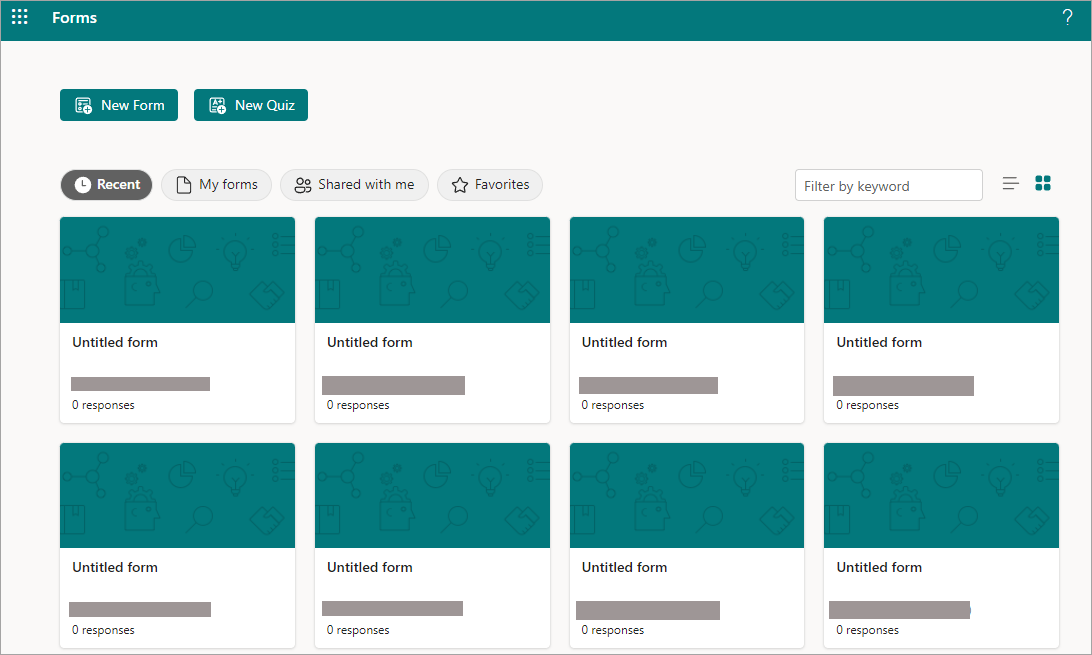 Create a new form: How to Create a Survey in Microsoft Forms