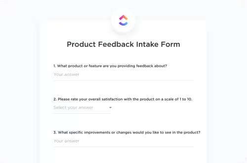 ClickUp Form View