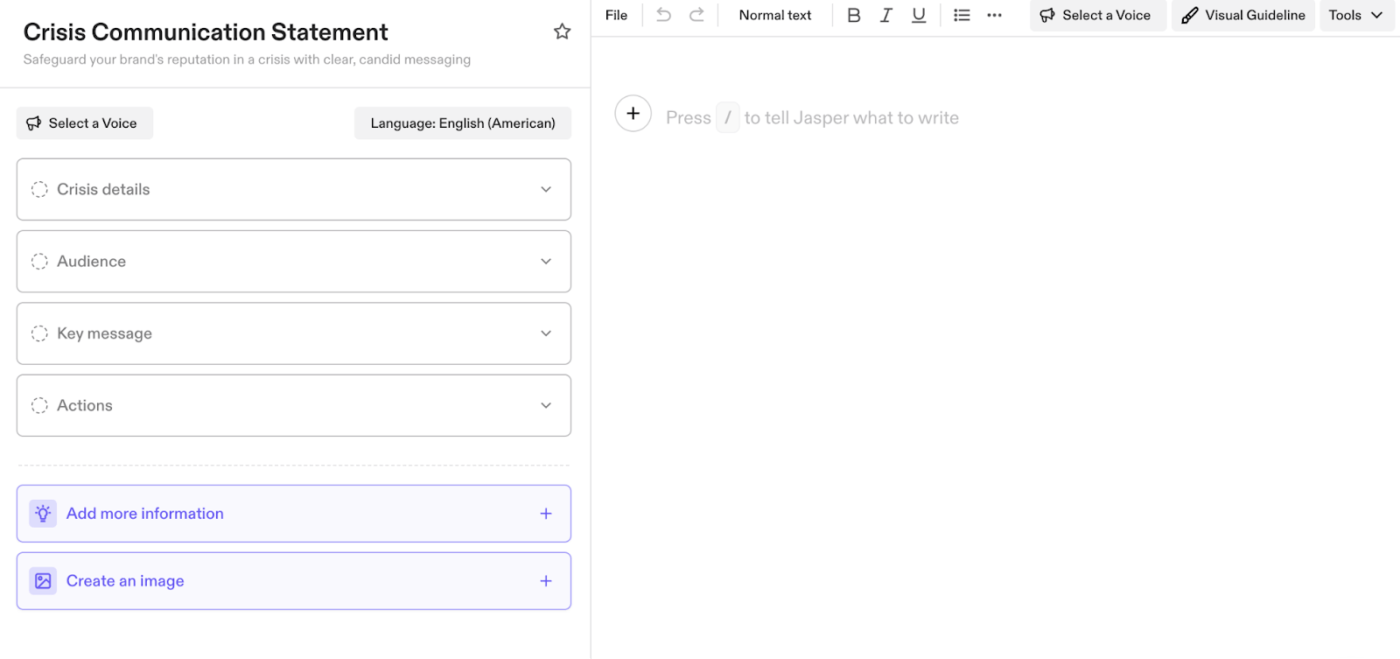 Crisis Communication Statement Template