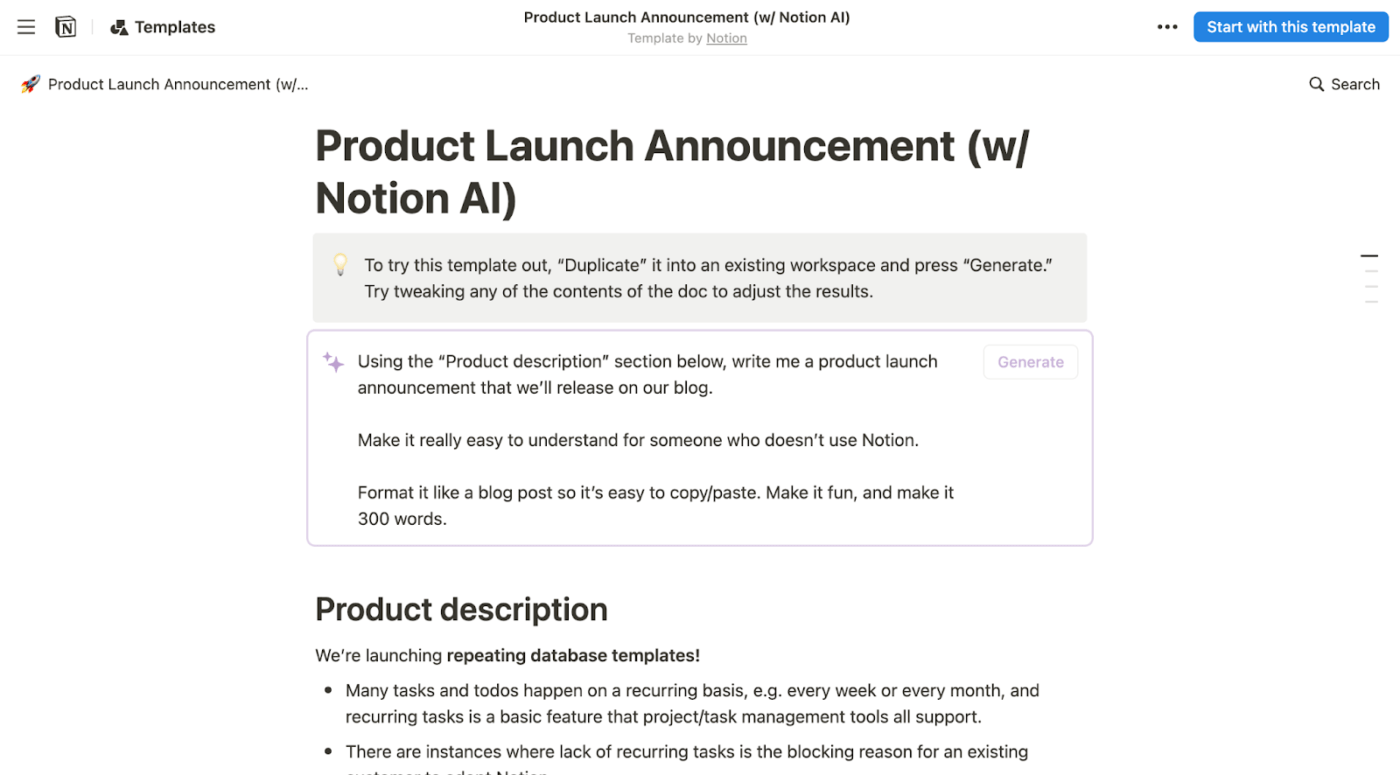 Product Launch Announcement Template 