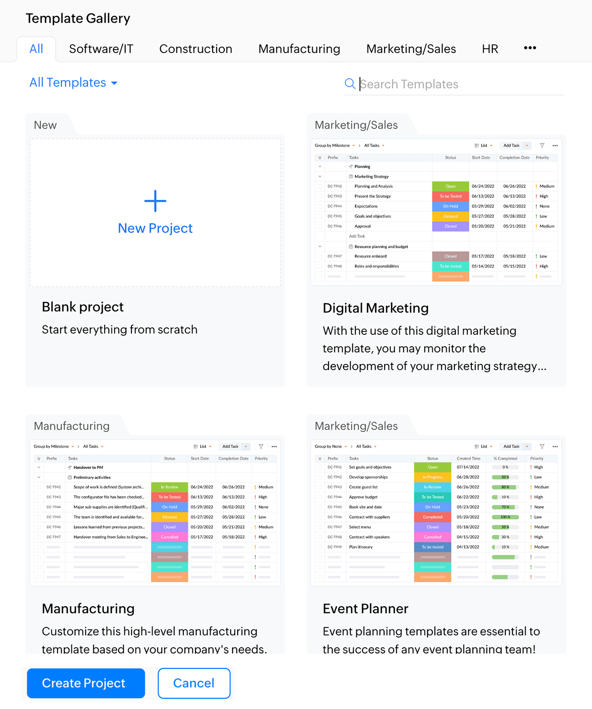 Zoho Projects