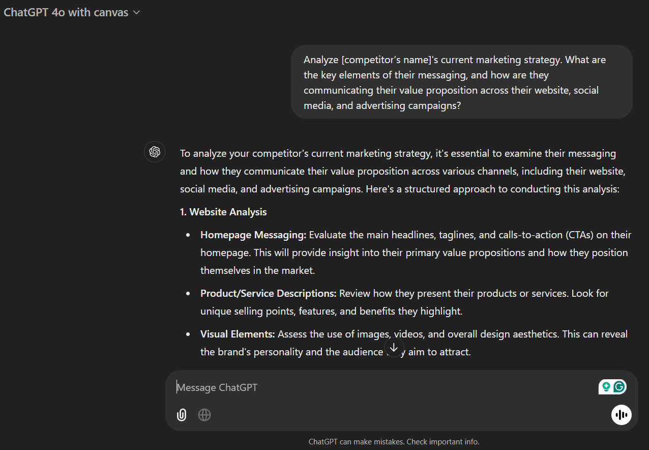 Analyzing competitor marketing strategies prompt: How to Use ChatGPT for Competitor Analysis