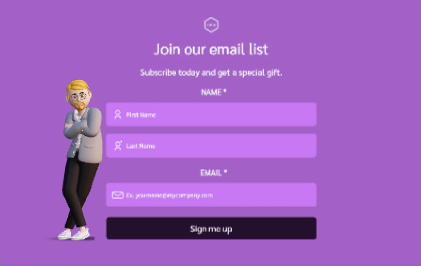 The Mailing List Sign-Up Form Template 