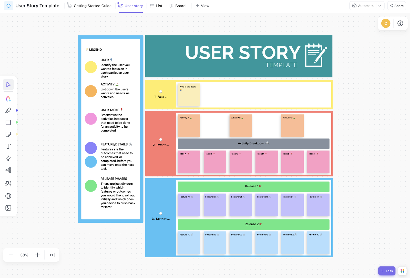 ClickUp User Story Template