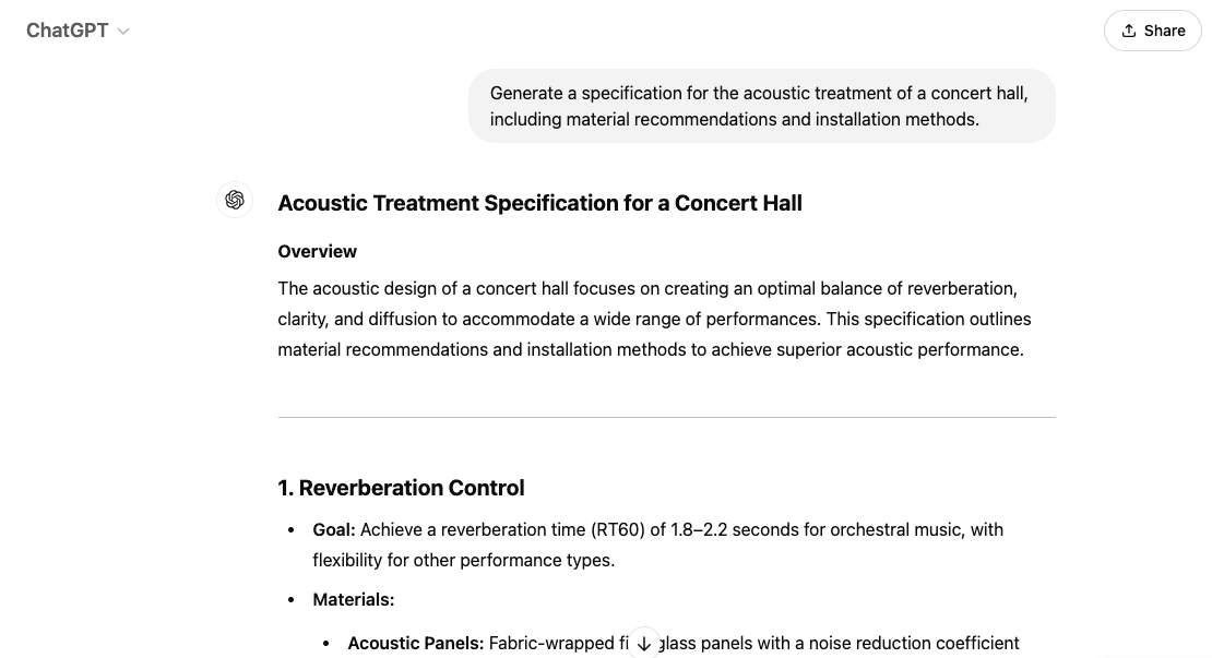 Generating technical documentation Prompt: chatgpt for architecture