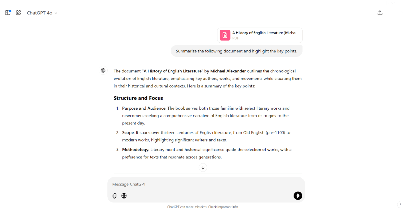 Upload documents in chat for summaries and key points : Notebook LM vs Chatgpt