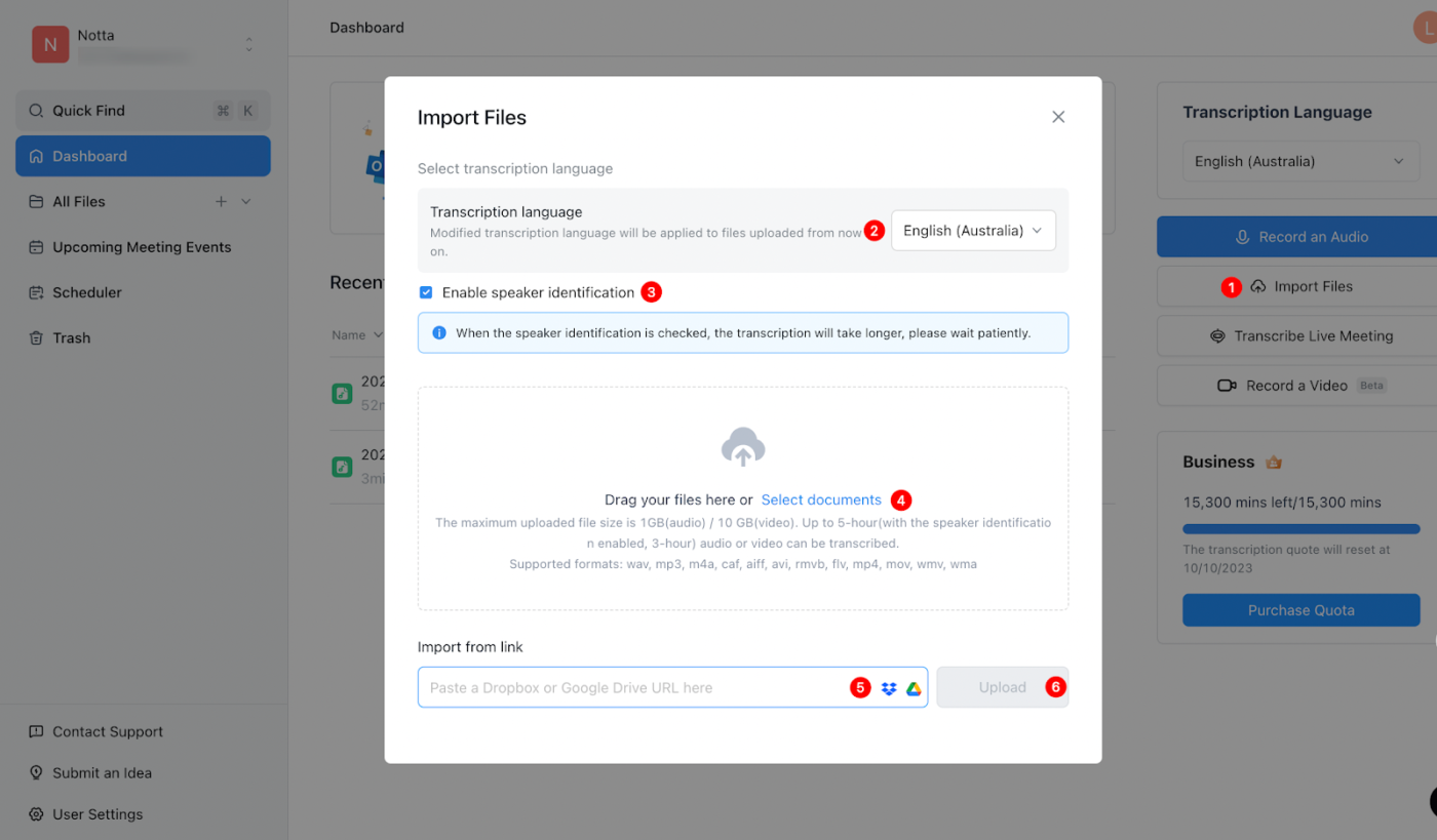 transcript summarizer ai:  Notta