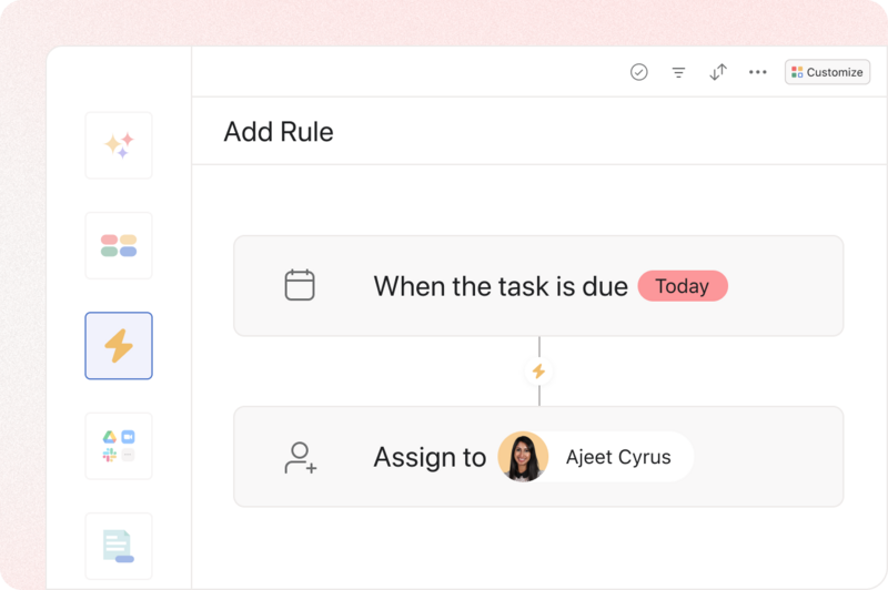 Asana is a work management platform that links tasks to strategic goals, promoting team collaboration and progress tracking. : task automation software