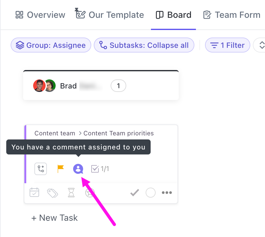 Use ClickUp Assign Comments to tag specific stakeholders for feedback : AI Image Prompts