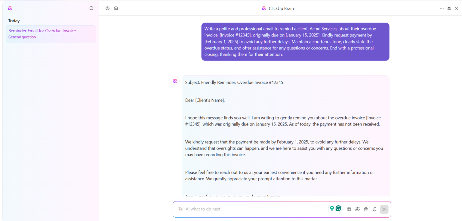 How to Ask for Payment Professionally From a Client | ClickUp