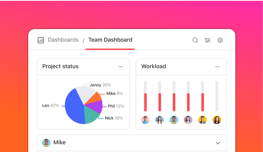 Visualize participation and outcomes with ClickUp Dashboards for better decision-making