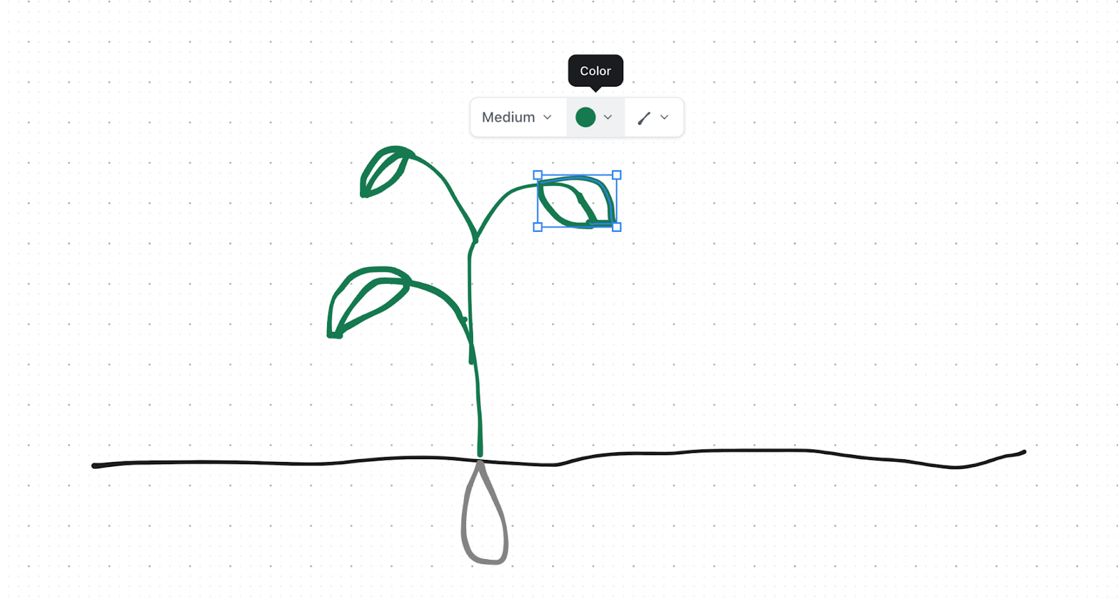 Create detailed drawings, add tasks, change fonts, customize shapes, and layer colors within ClickUp Whiteboards