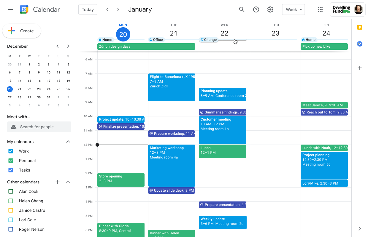 Productivity Apps for Students: Google Calendar