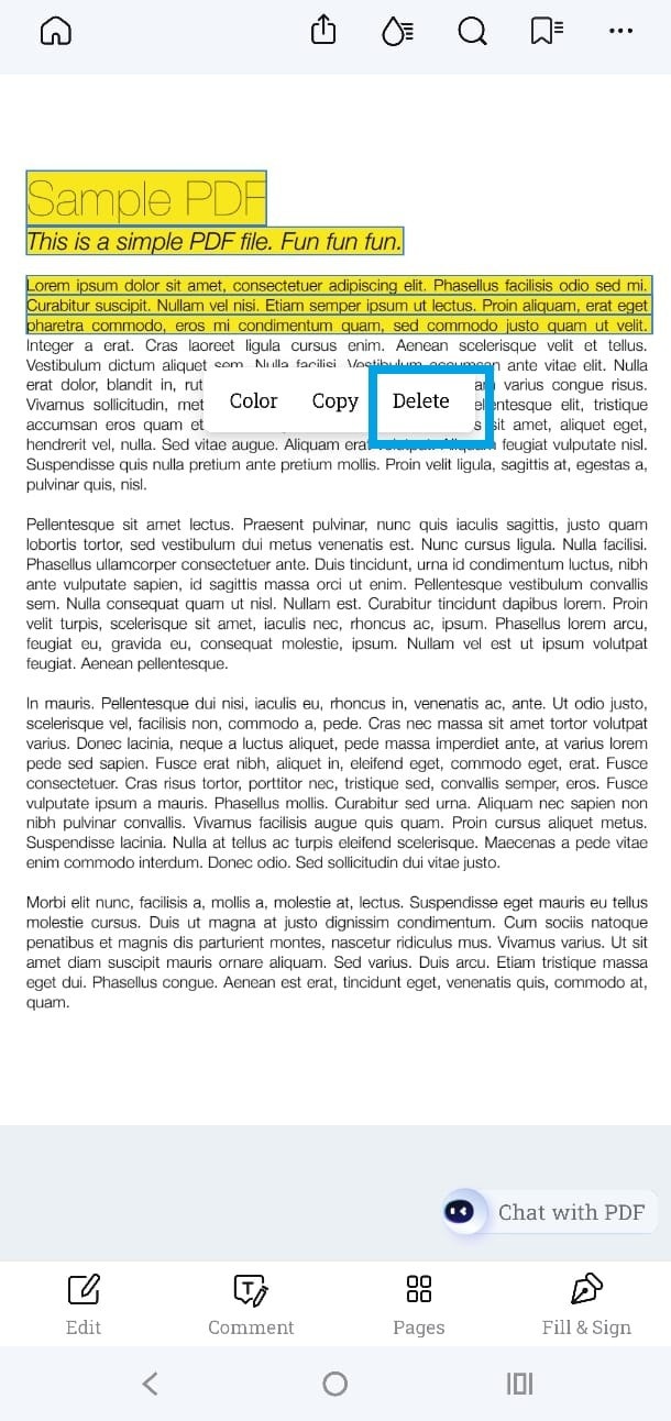 Highlighted Text in PDFelement: How to Remove Highlight in PDF