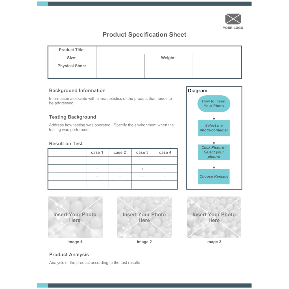 How to Write a Product Specification example via SmartDraw