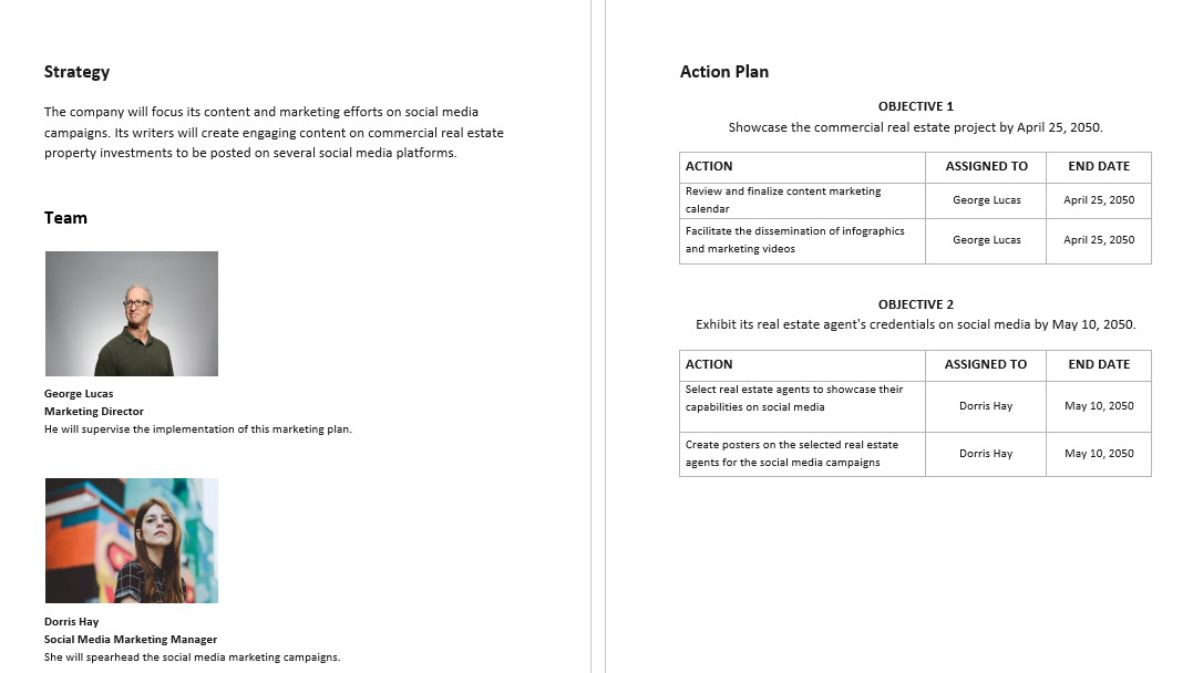 Real Estate Marketing Plan Template by Template.Net