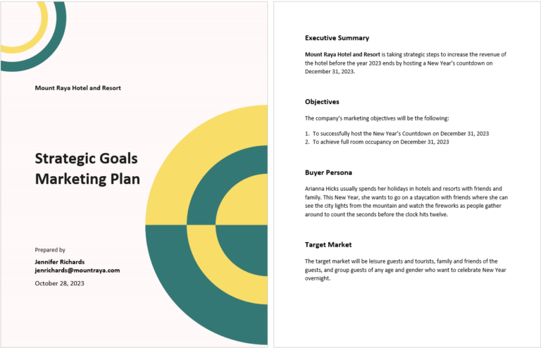 Free Marketing Plan Templates for Word | ClickUp