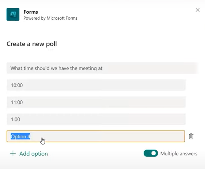 How to Create a Poll in Teams: To modify the contents of a poll tap Edit