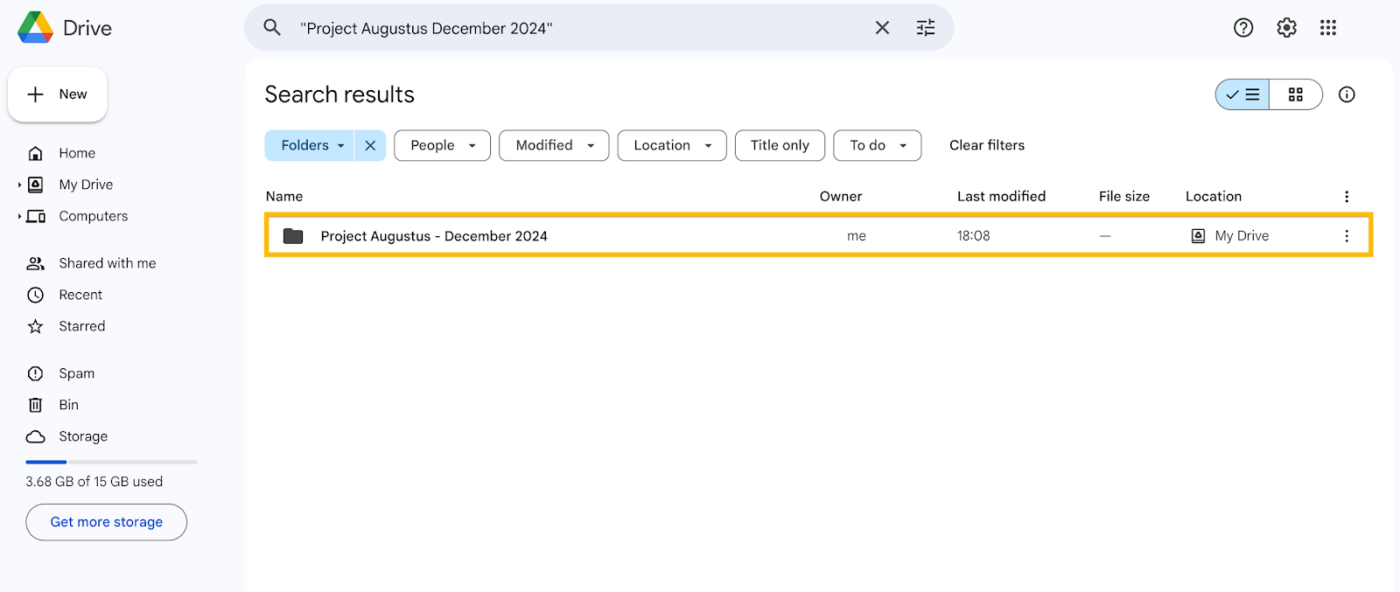 cara menyalin folder di google drive: langkah 2.2