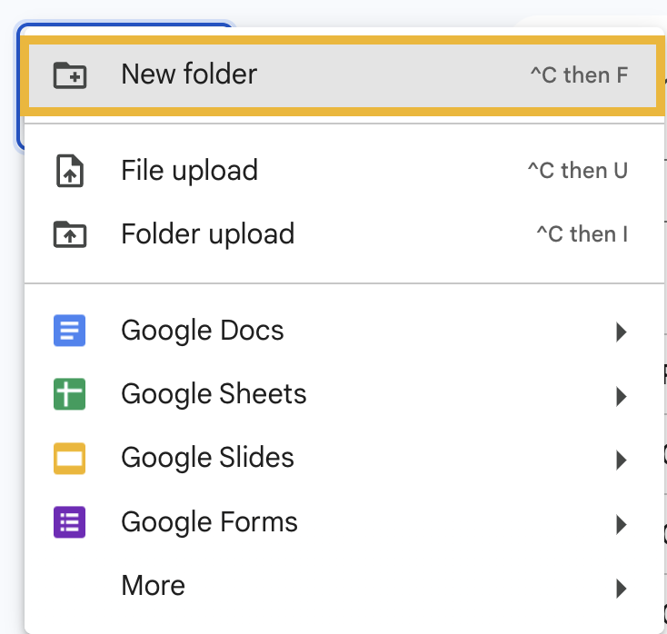 cara menyalin folder di google drive: langkah 5.1