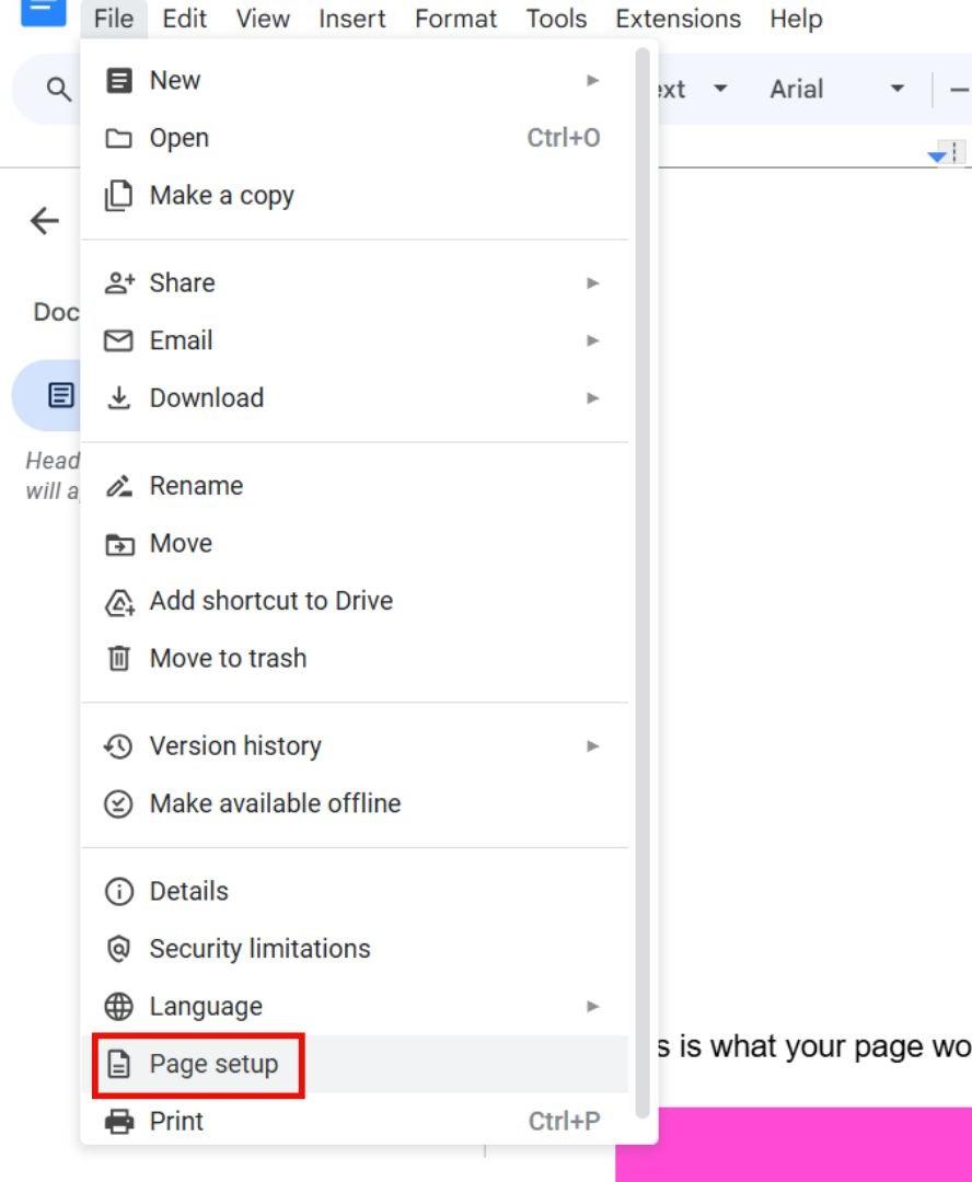 File Option: How to Remove a Page Break in Google Docs