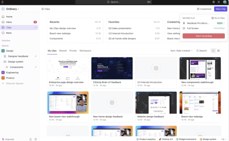 How to Record Your Browser Screen | ClickUp