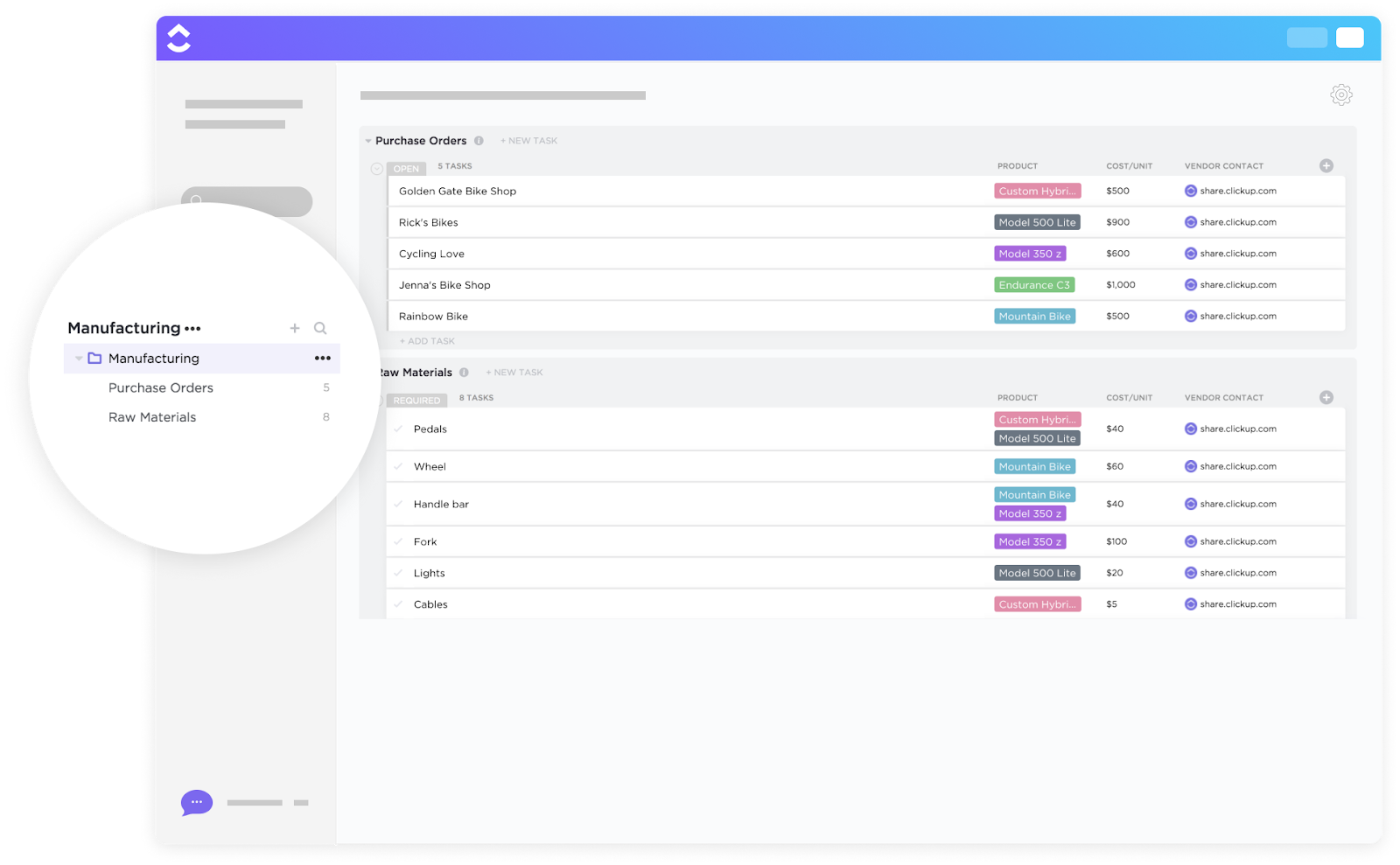 ClickUp Order Fulfillment Template