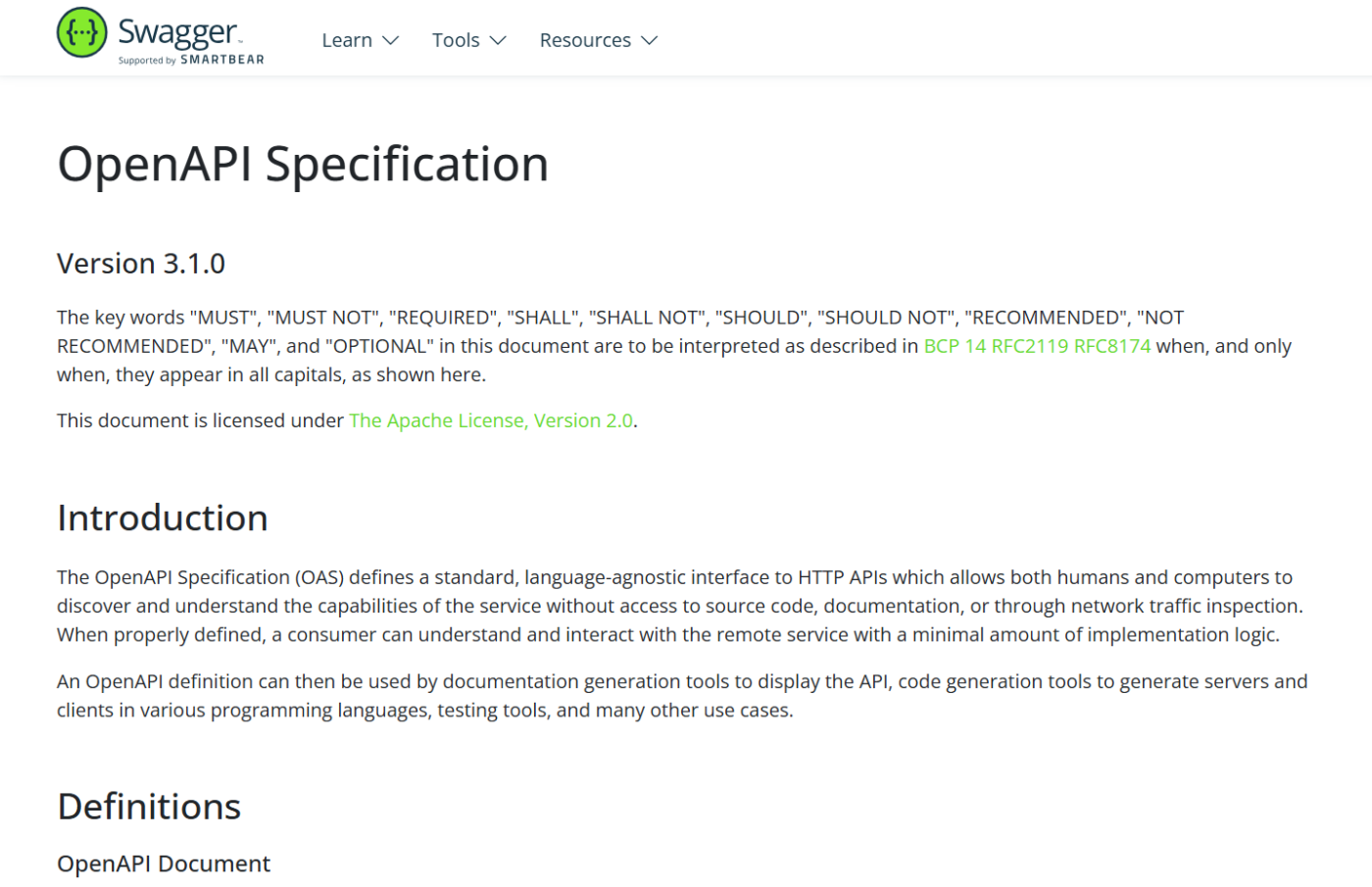 OpenAPI Specification