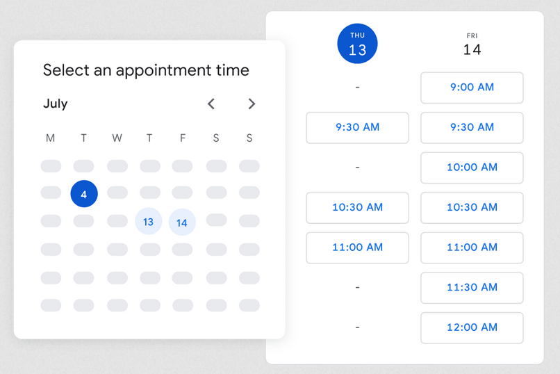 Scheduling and managing appointments