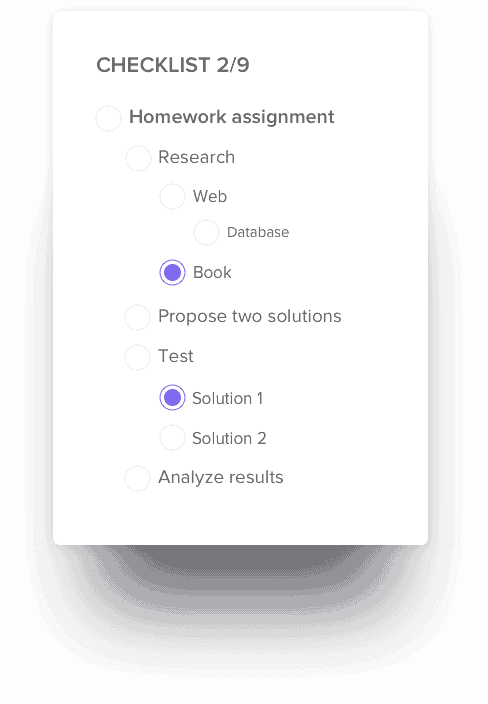 ClickUp Checklists