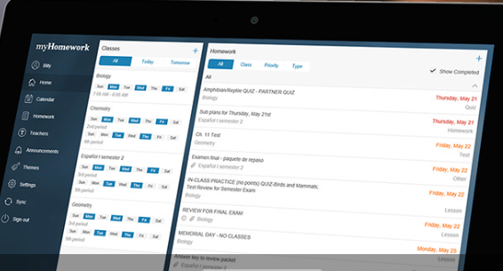 myHomework Student Planner: organization tools for students