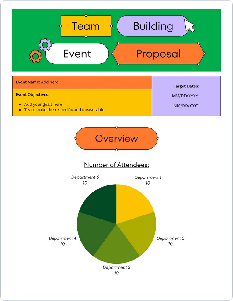 Team Building Event Proposal Template 