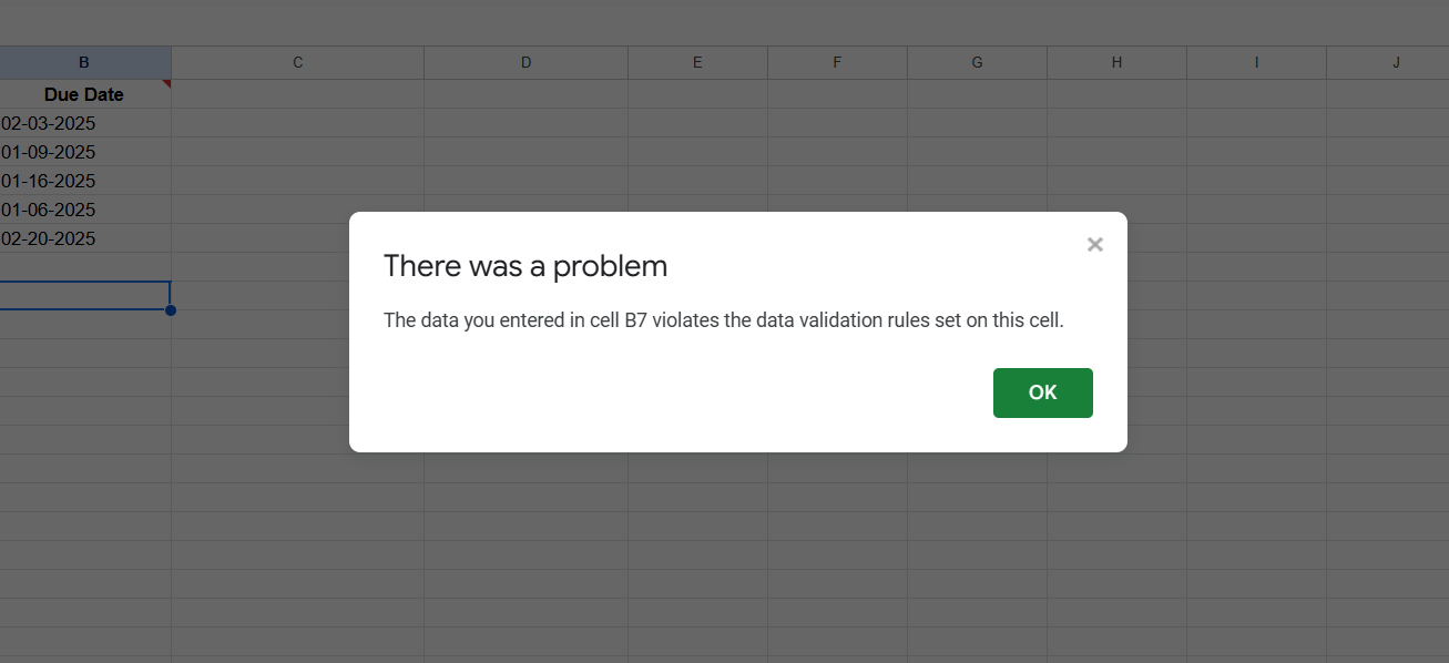 Data Validation