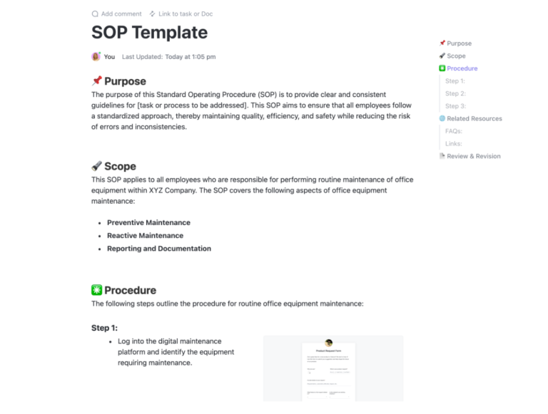How to Build an SOP Management System in Google Docs