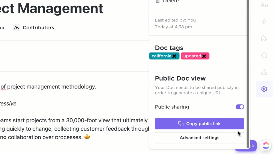 ClickUp Docs