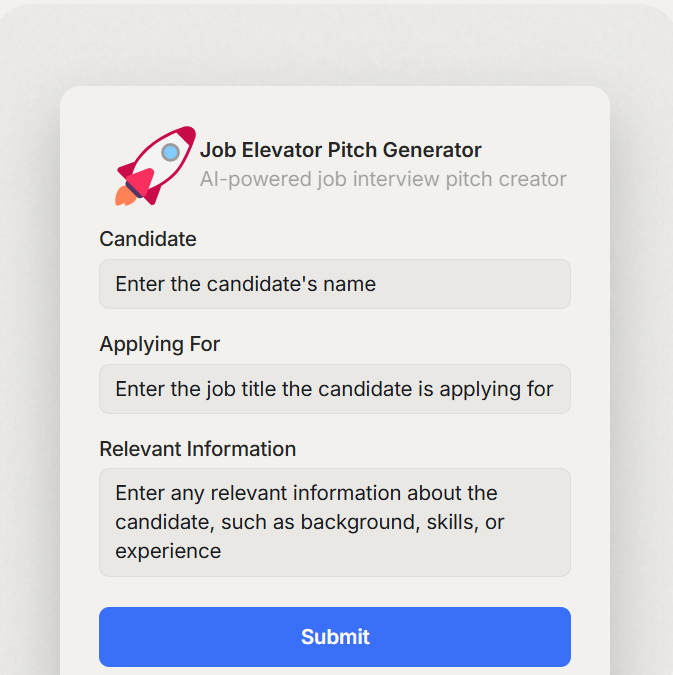 HyperWrite: elevator pitch generator