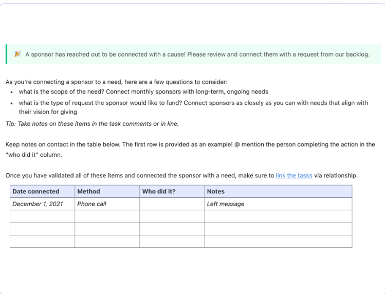 ClickUp Sponsorship Form Template 