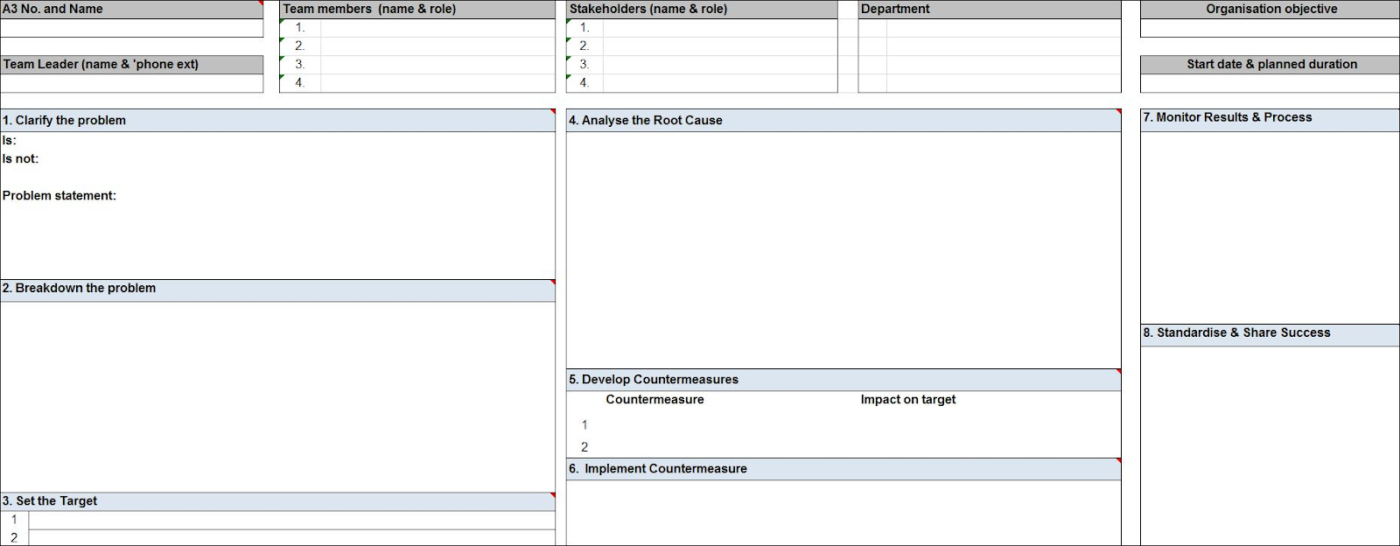 Sample A3 worksheet 