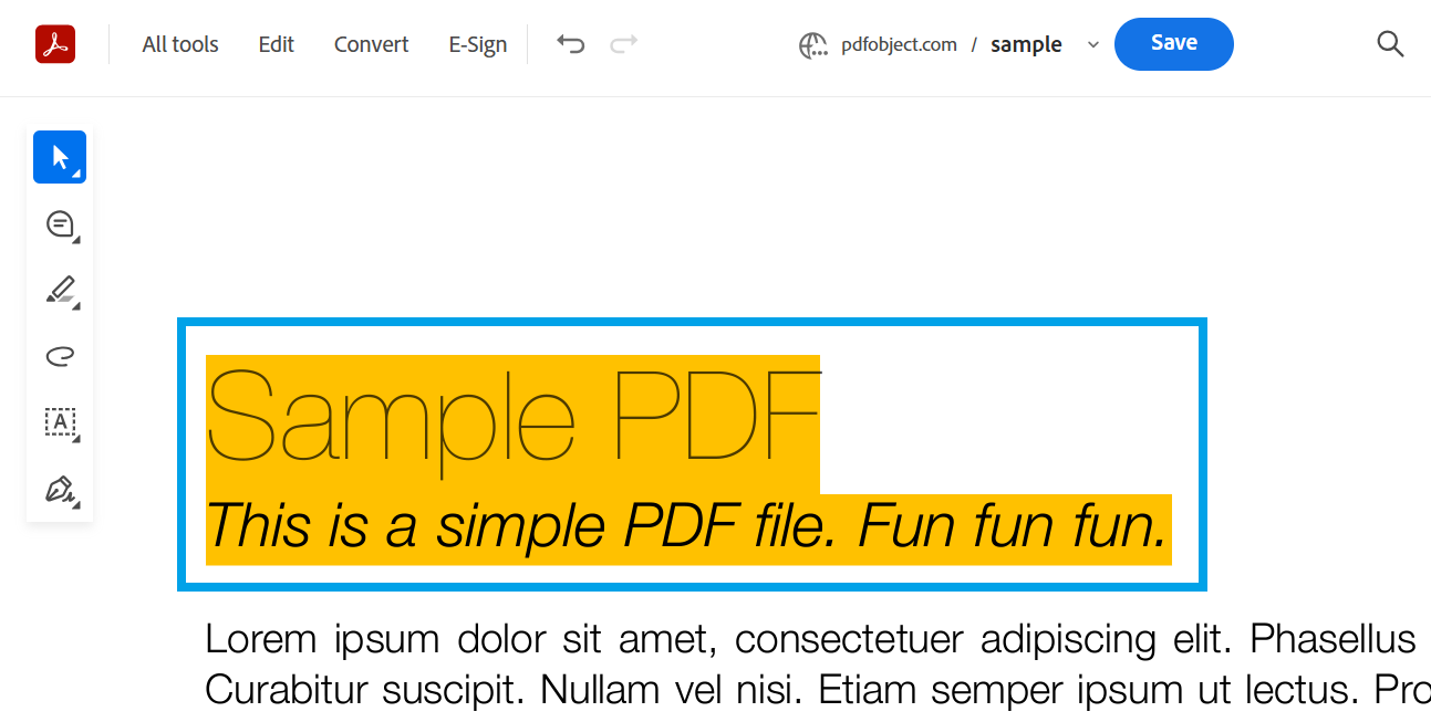 Highlighted text in Adobe Acrobat: How to Remove Highlight in PDF